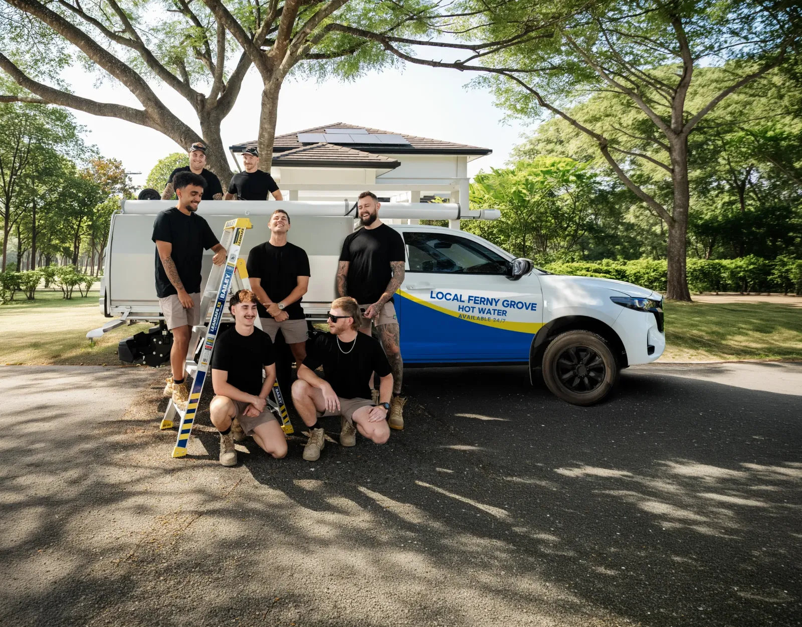 Local Ferny Grove Hot Water team and ute
